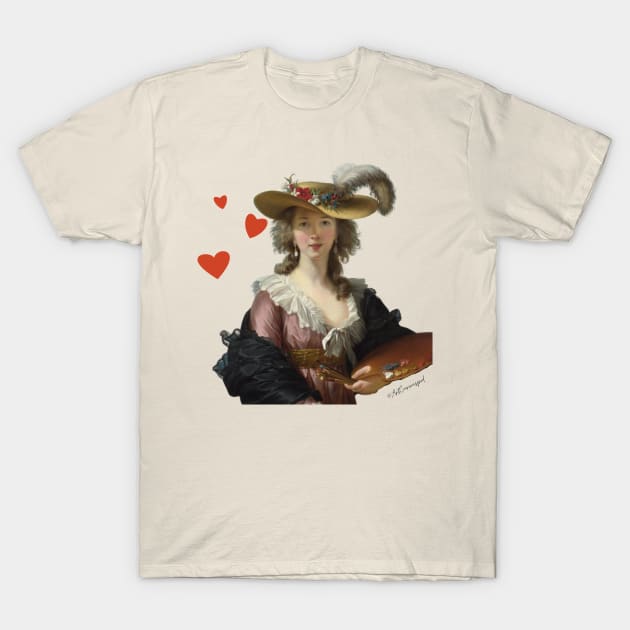 Vigée Le Brun Hearts T-Shirt by ArtCurious Podcast